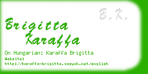 brigitta karaffa business card